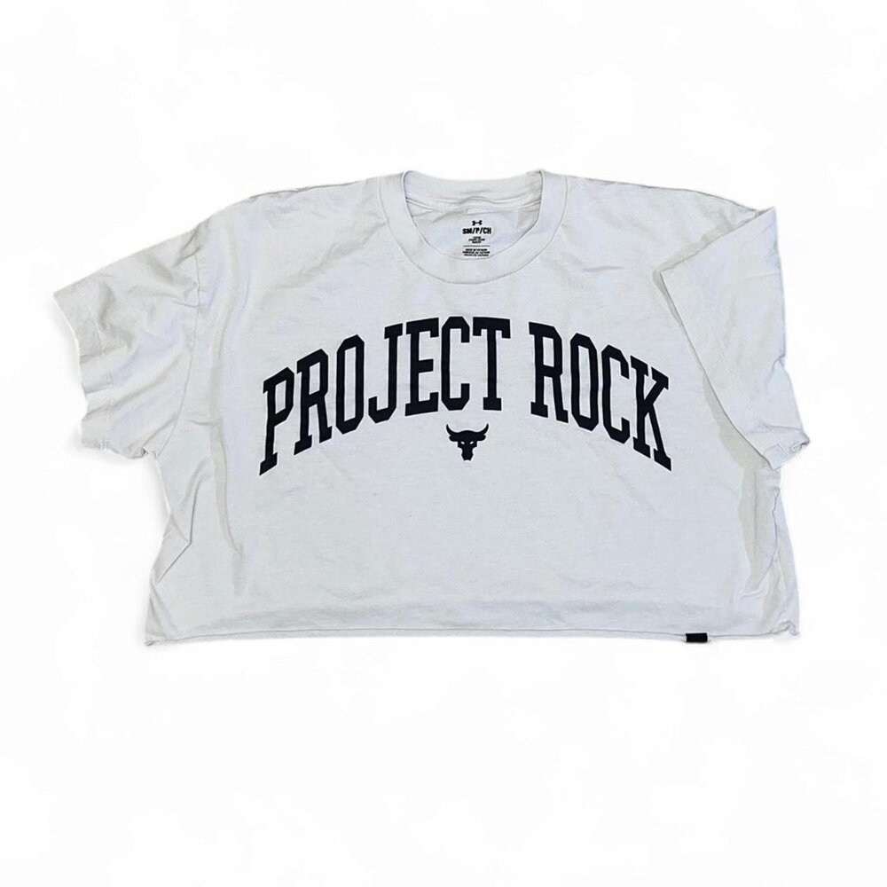 Under Armour Project Rock Cropped Athletic Short Sleeve Top